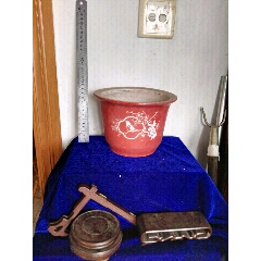 民国-解放初钒红花鸟瓷花盆(zc22431412)_7788收藏__收藏热线