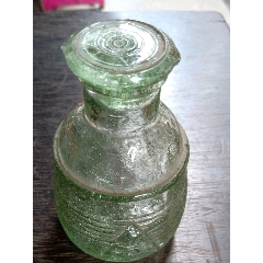 海鸥波浪纹五十年代玻璃酱油瓶(au22432368)_7788收藏__收藏热线