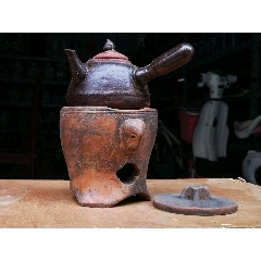 粗陶小火炉旧炭炉红泥茶炉橄榄碳炉煮茶炉茶道功夫陶瓷茶具茶字炉人物小火炉(au22433282)_7788收藏__收藏热线