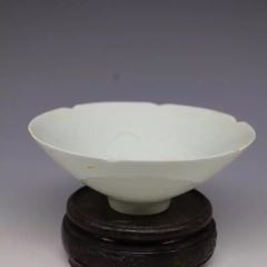 湖田窑影青刻花斗笠碗古董古玩景德镇古瓷器收藏摆件(au22434422)_7788收藏__收藏热线