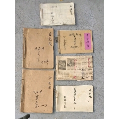 焦作市博爱县西张庄明细账和库存物资，日记账等6本(au22435743)_7788收藏__收藏热线