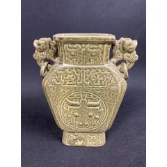 青釉双辅首衔环双耳瓶(au22436852)_7788收藏__收藏热线