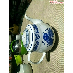 解放初期景德镇玲珑青花壶(au22439119)_7788收藏__收藏热线