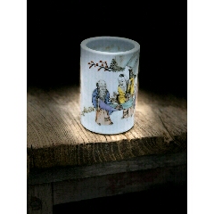 粉彩笔筒，(au22447658)_7788收藏__收藏热线