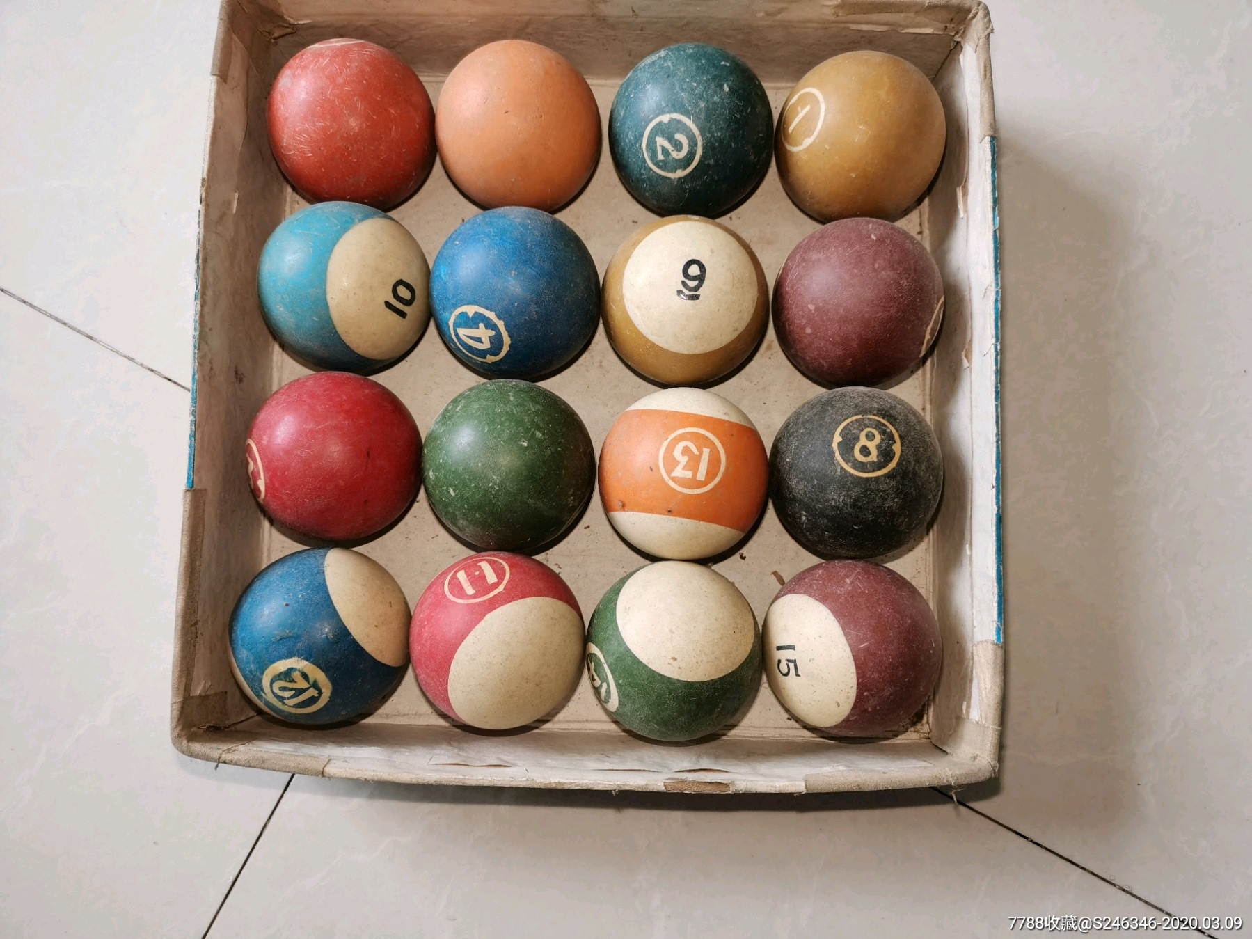 80年代台球一盒