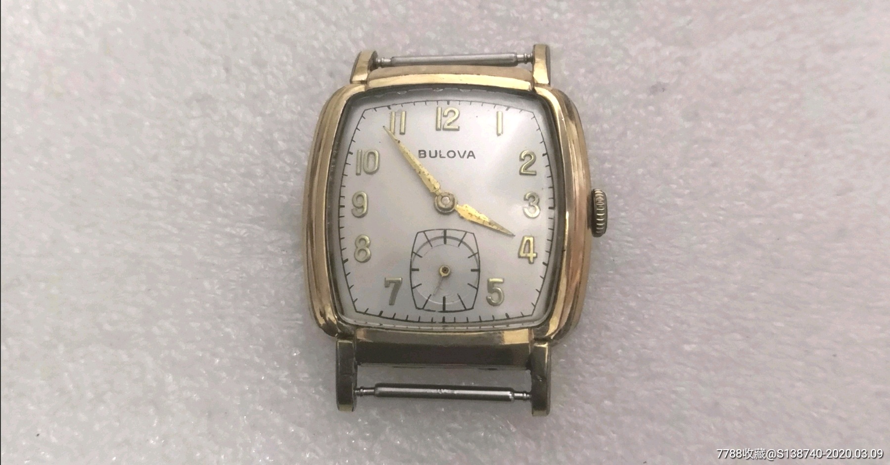 镀金,小三针【宝路华】古董表