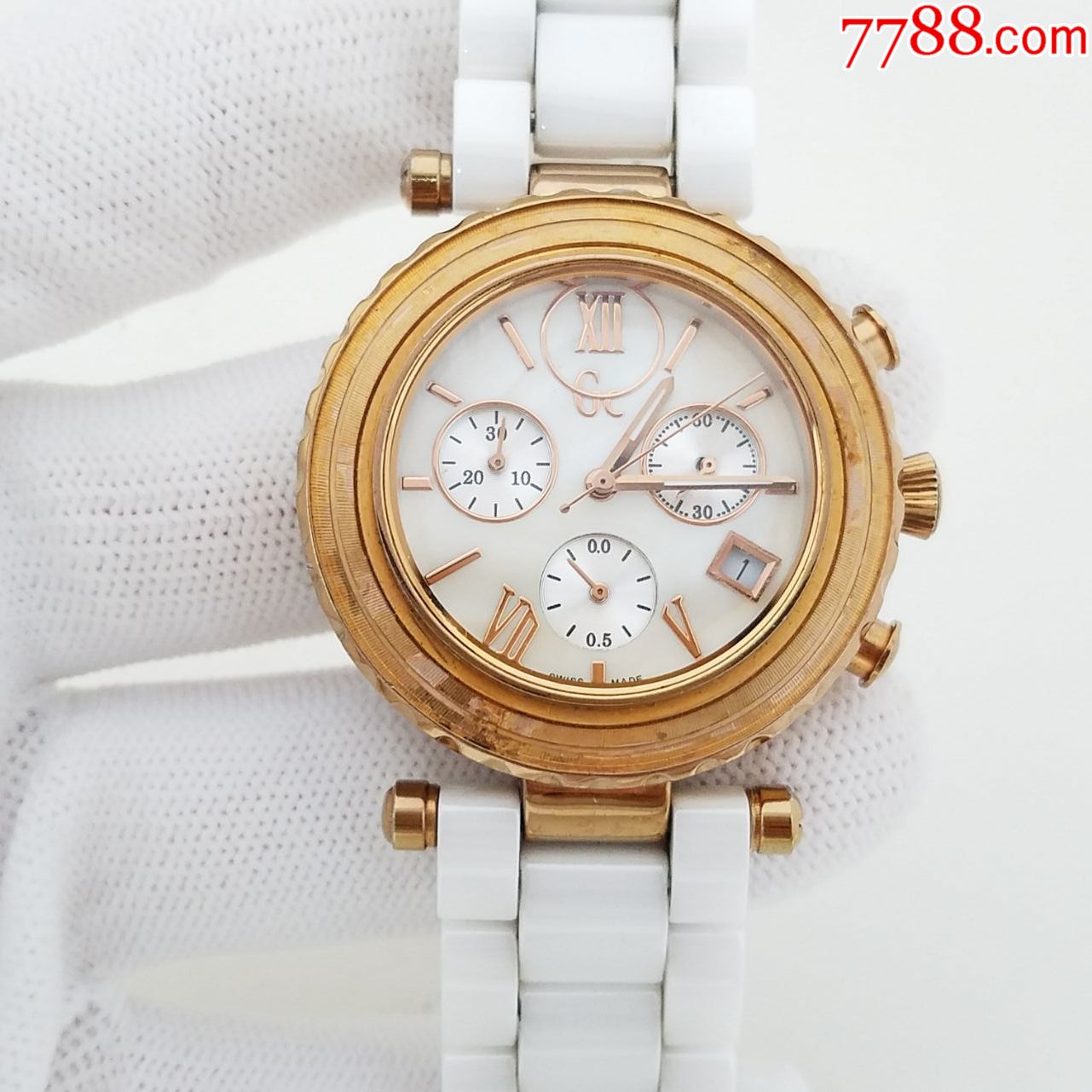 d机芯】【陶瓷材质表链玫瑰金表款】-手表/腕表-7788收藏__收藏热线