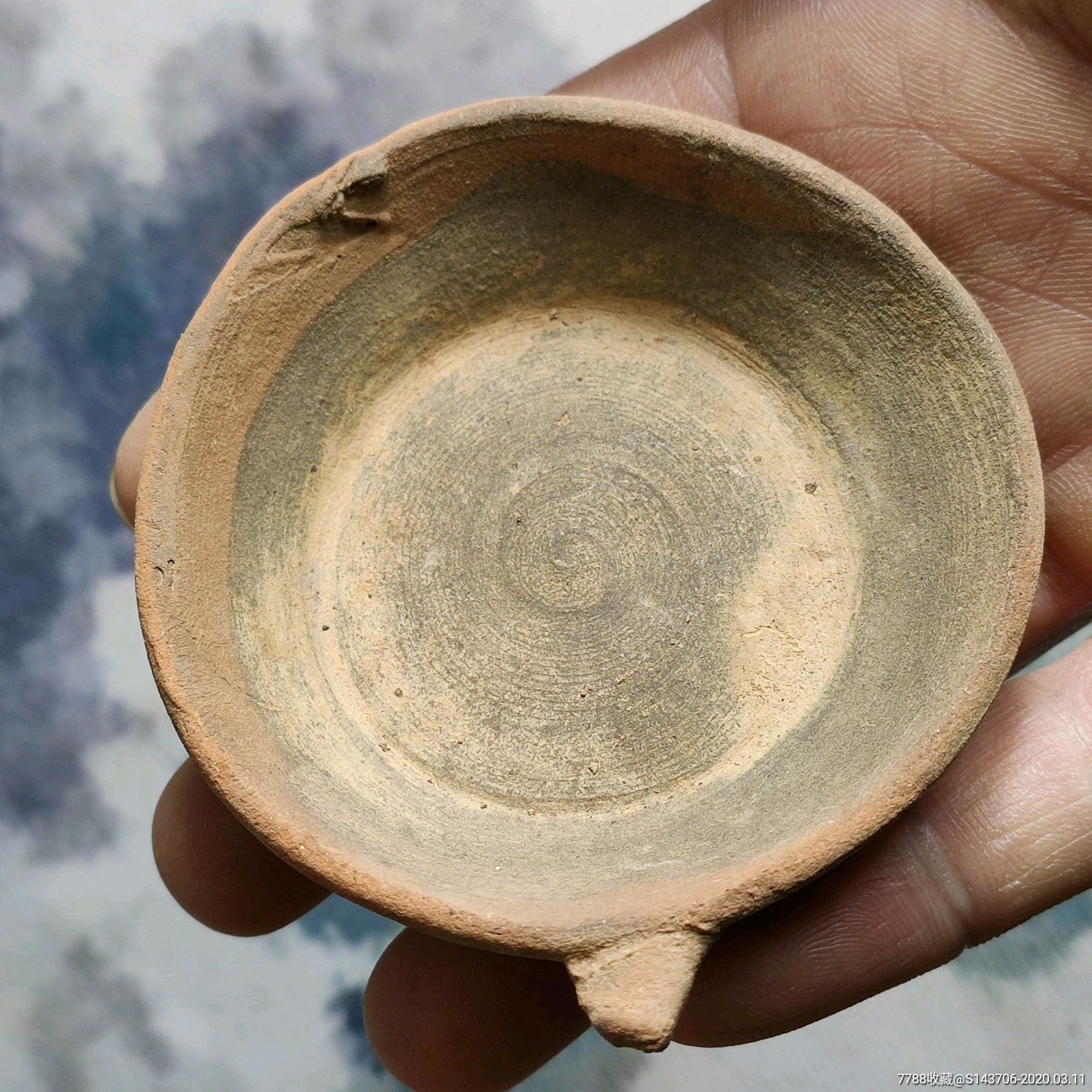 宋代越窑系青瓷灯盏,编号d29