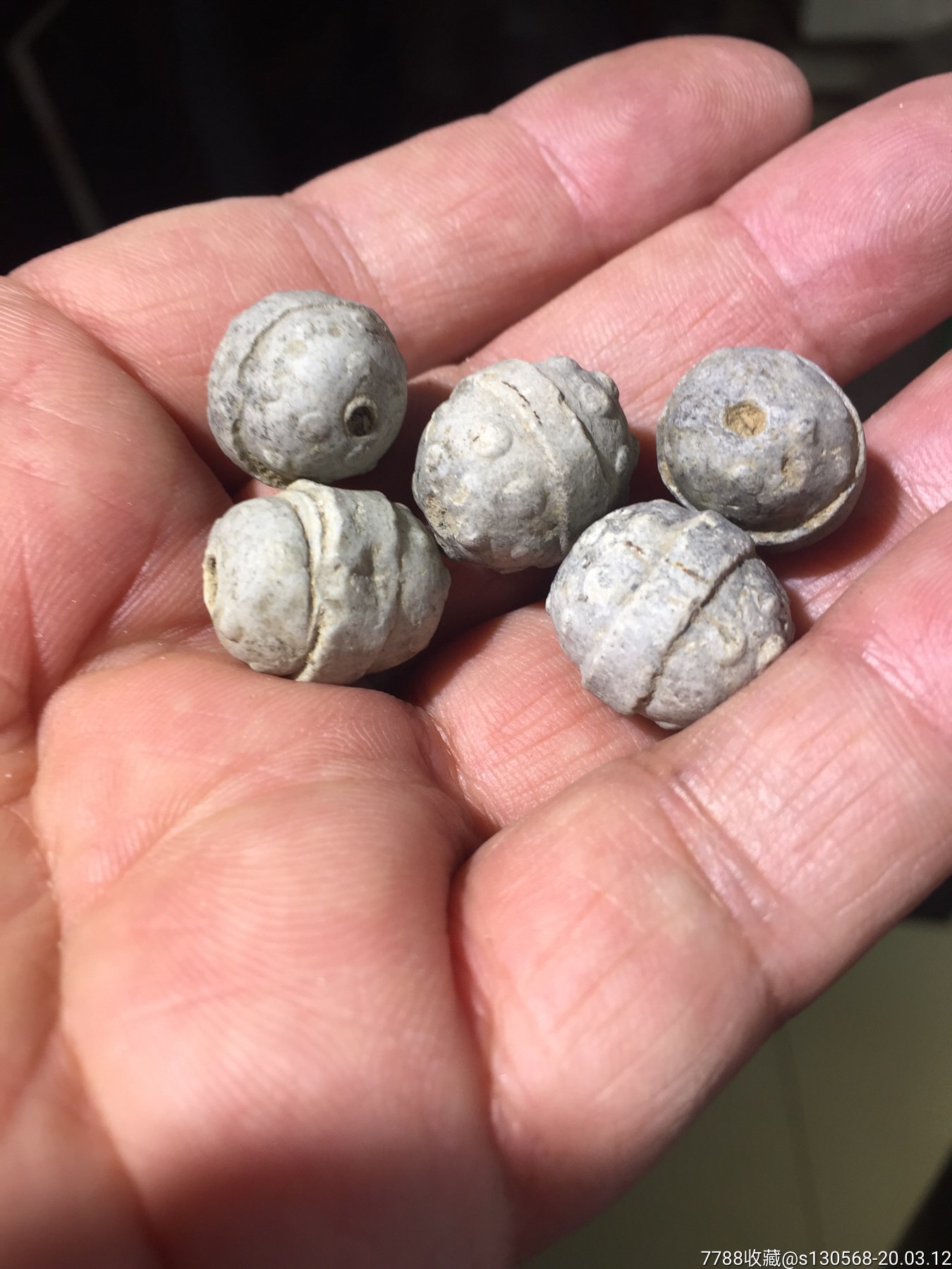 汉代瓷佛珠18枚