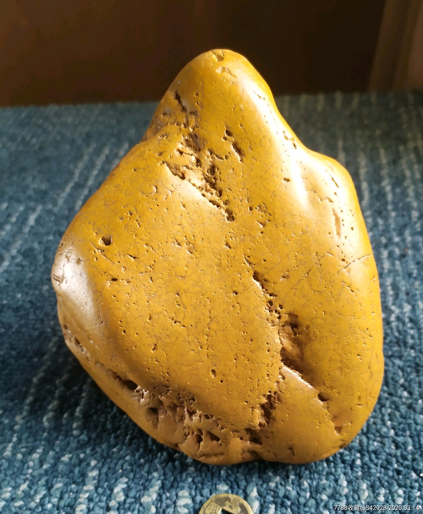黄蜡石纯天然摆件/雕刻料