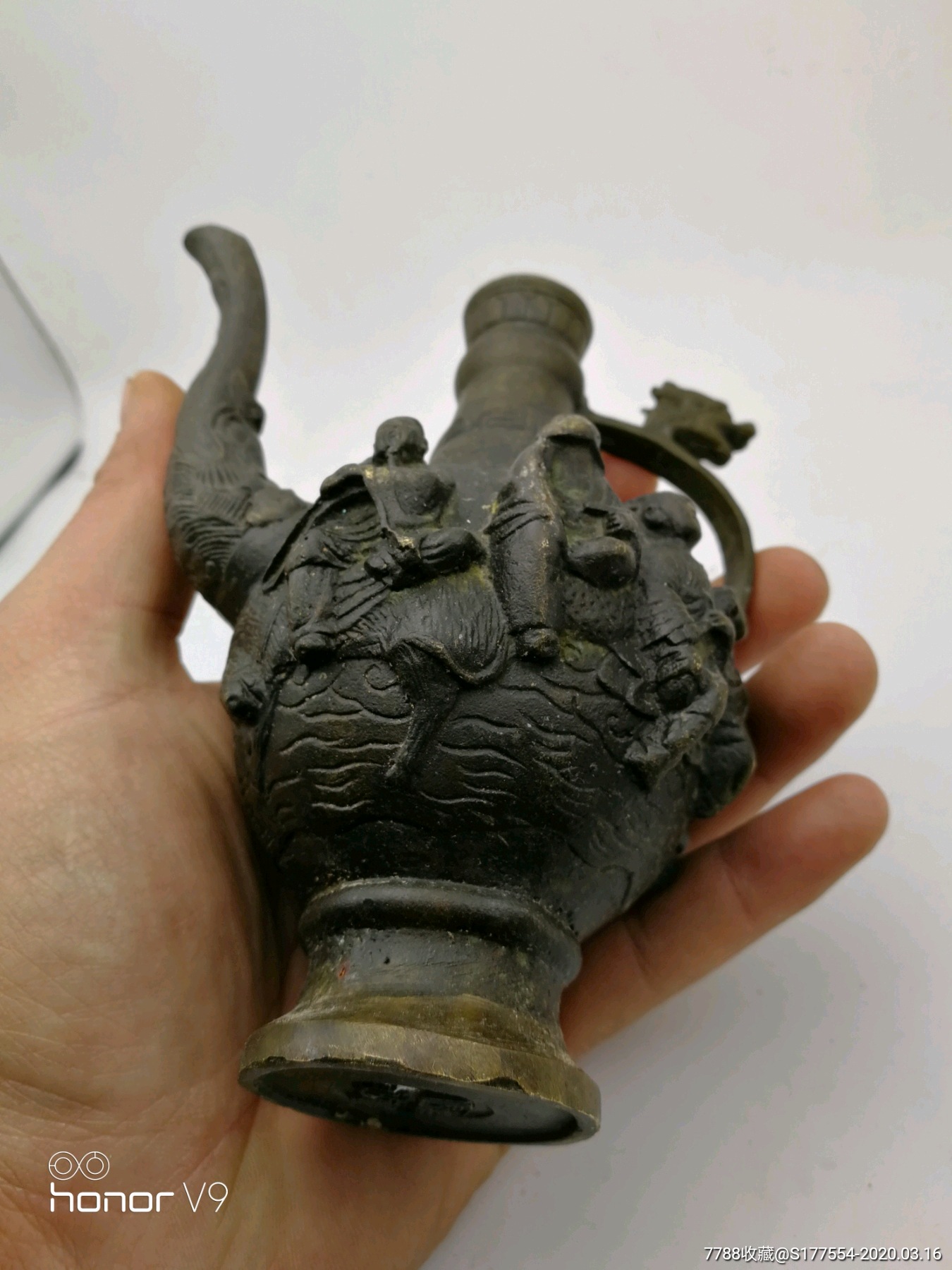 八仙铜酒壶-铜壶/铜瓶-7788收藏__收藏热线