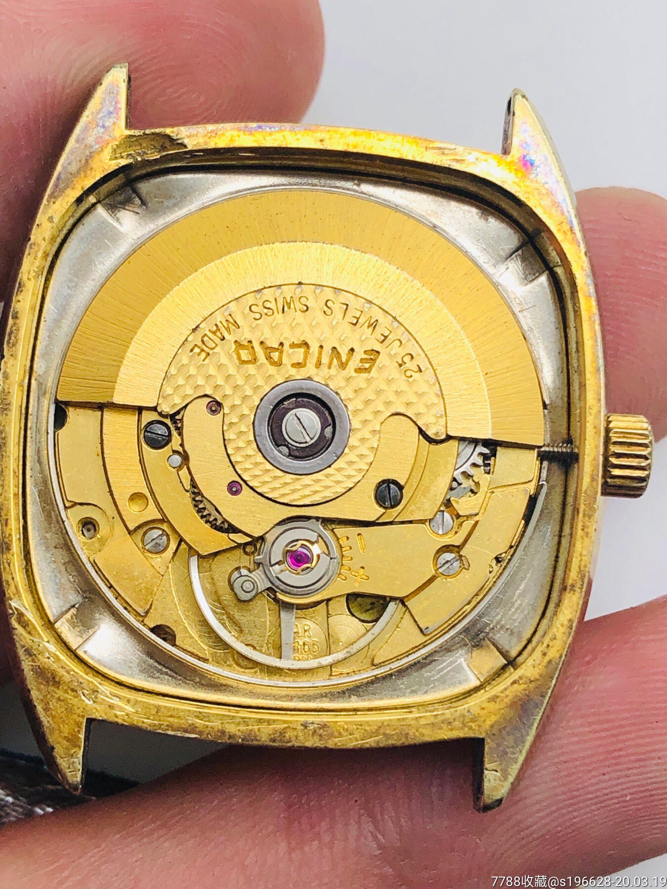 瑞士英纳格自动男表2165金机芯