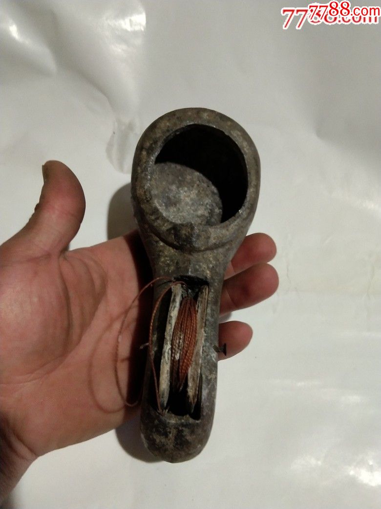 早期铝制墨斗一个