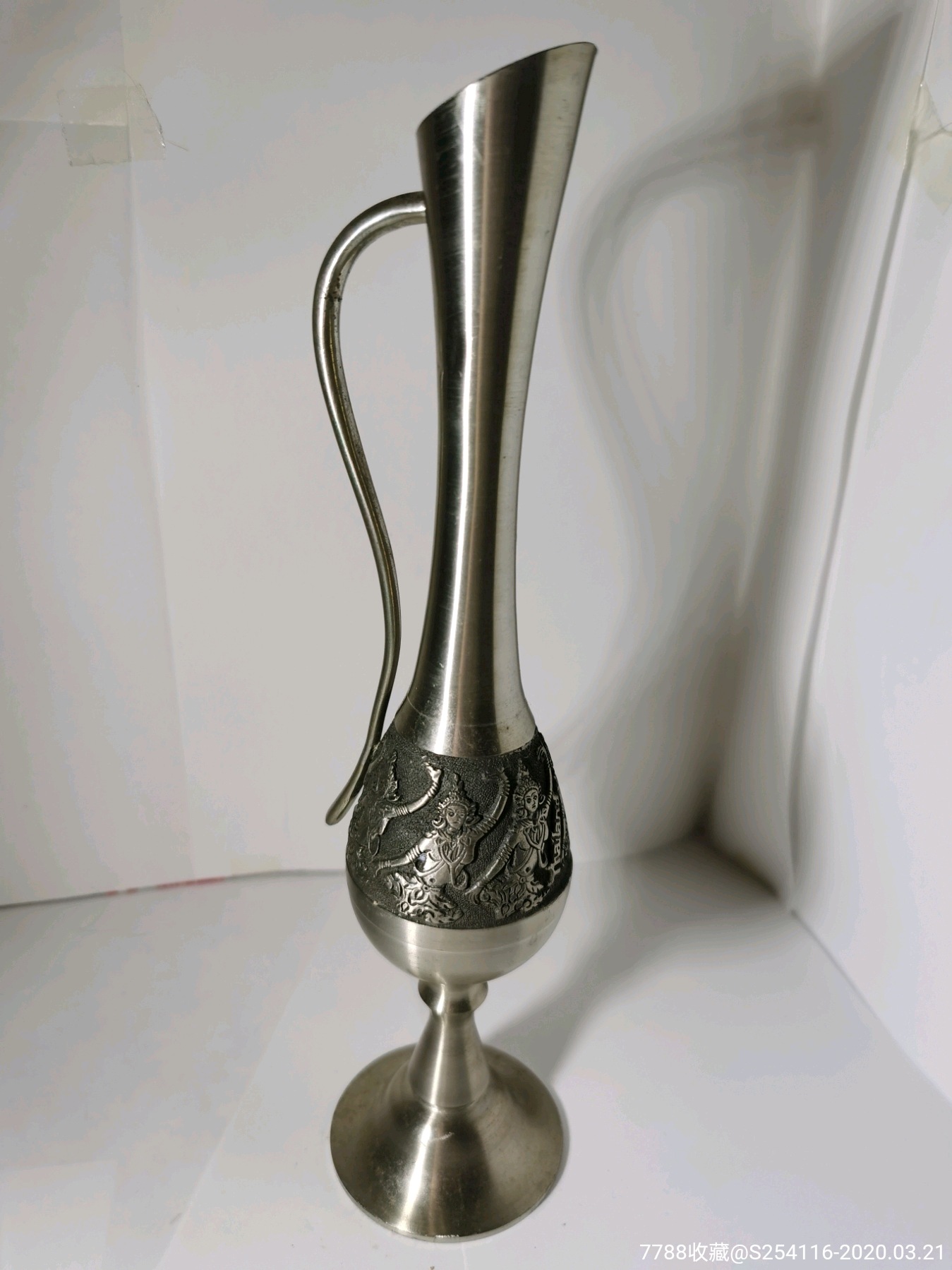 保真正品锡器皇家雪兰莪royalselangor花瓶马来西亚手工锡器高25.
