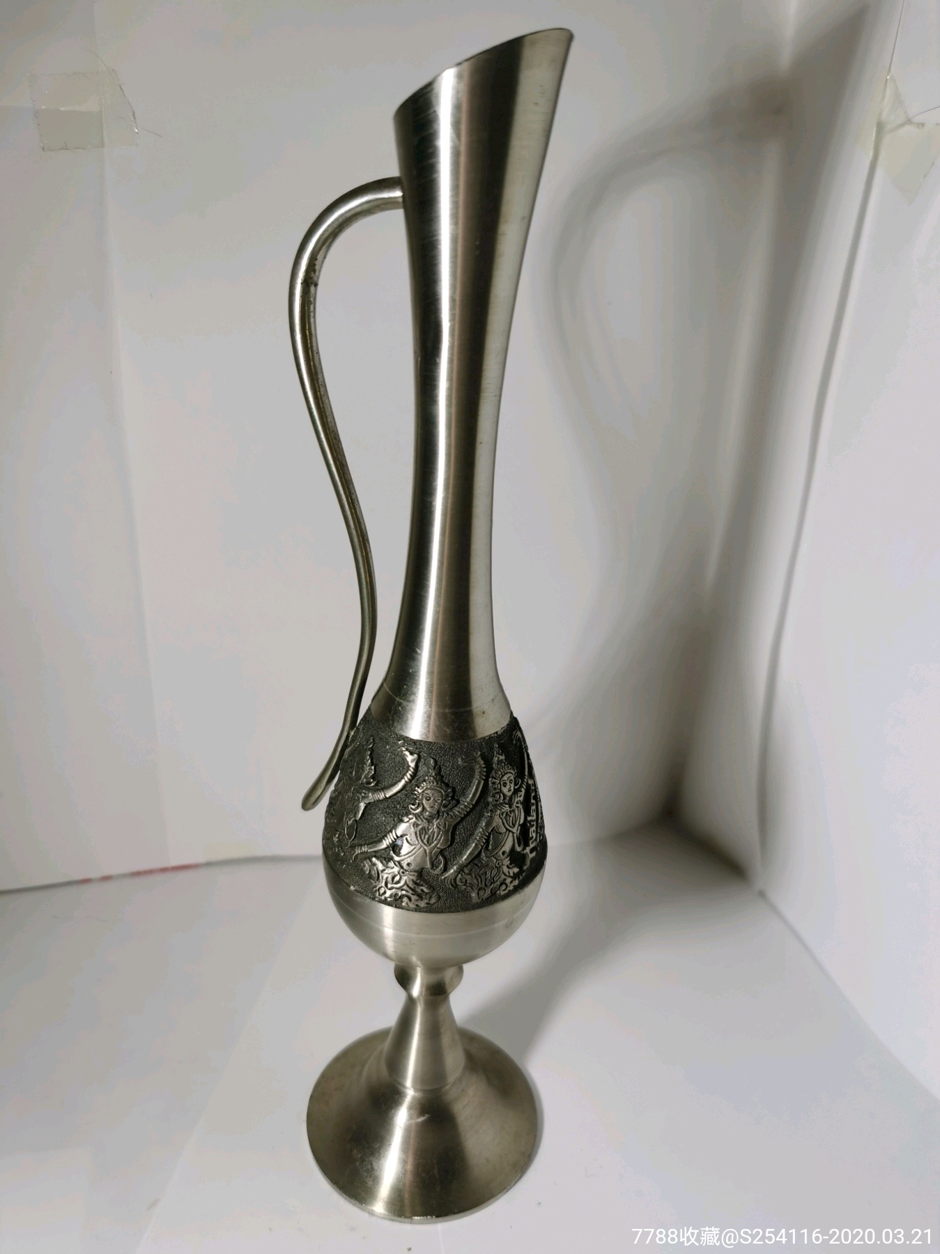 保真正品锡器皇家雪兰莪royalselangor花瓶马来西亚手工锡器高25.