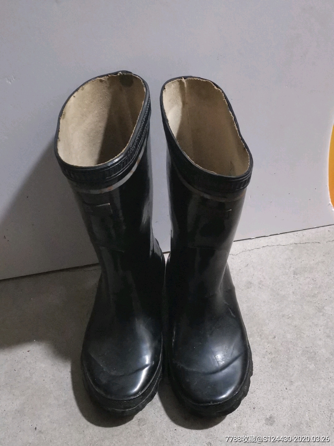 早期/双钱牌雨鞋一双