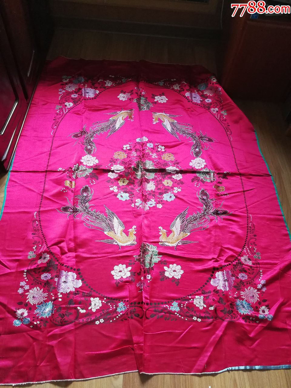 老式花鸟织锦被面_床单/被套_香生无心处【7788收藏__收藏热线】