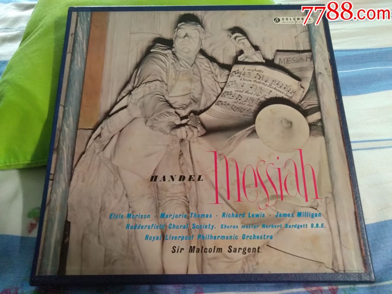 沙坚特爵士指挥亨德尔作品弥赛亚全曲目英国蓝金标头版立体声完美品三