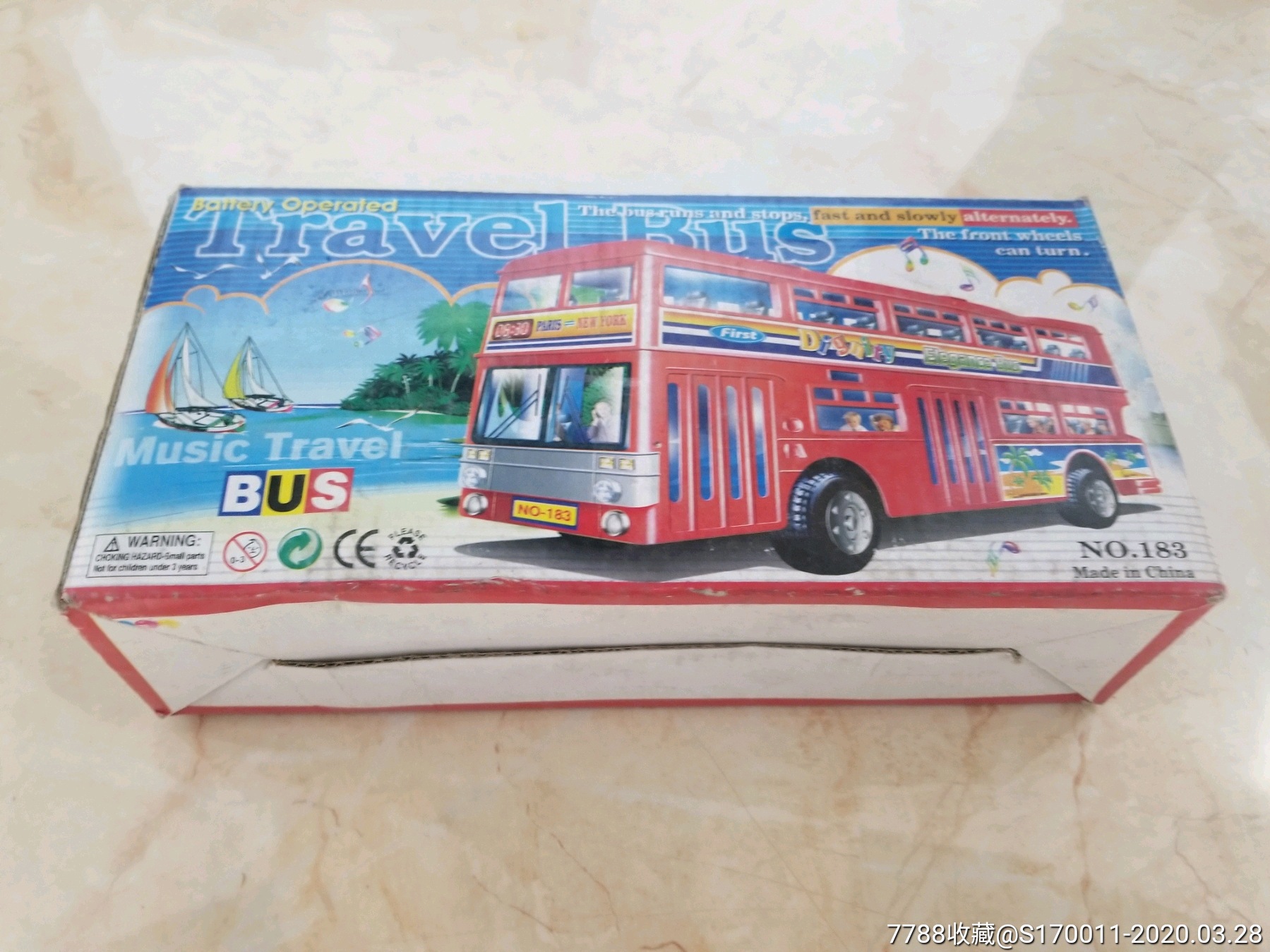 老玩具模型巴士公交车