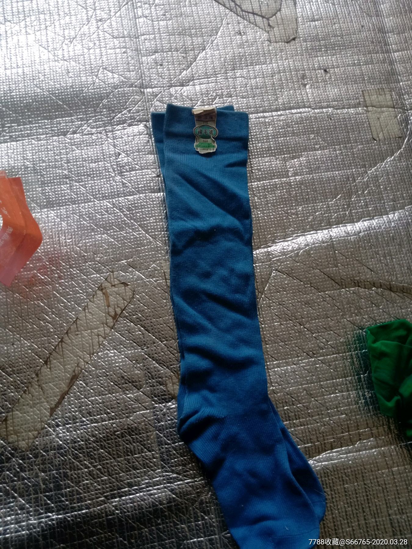 怀旧民国带标晋华牌棉毛长筒袜-价格:30元-au22621324-袜子 -加价