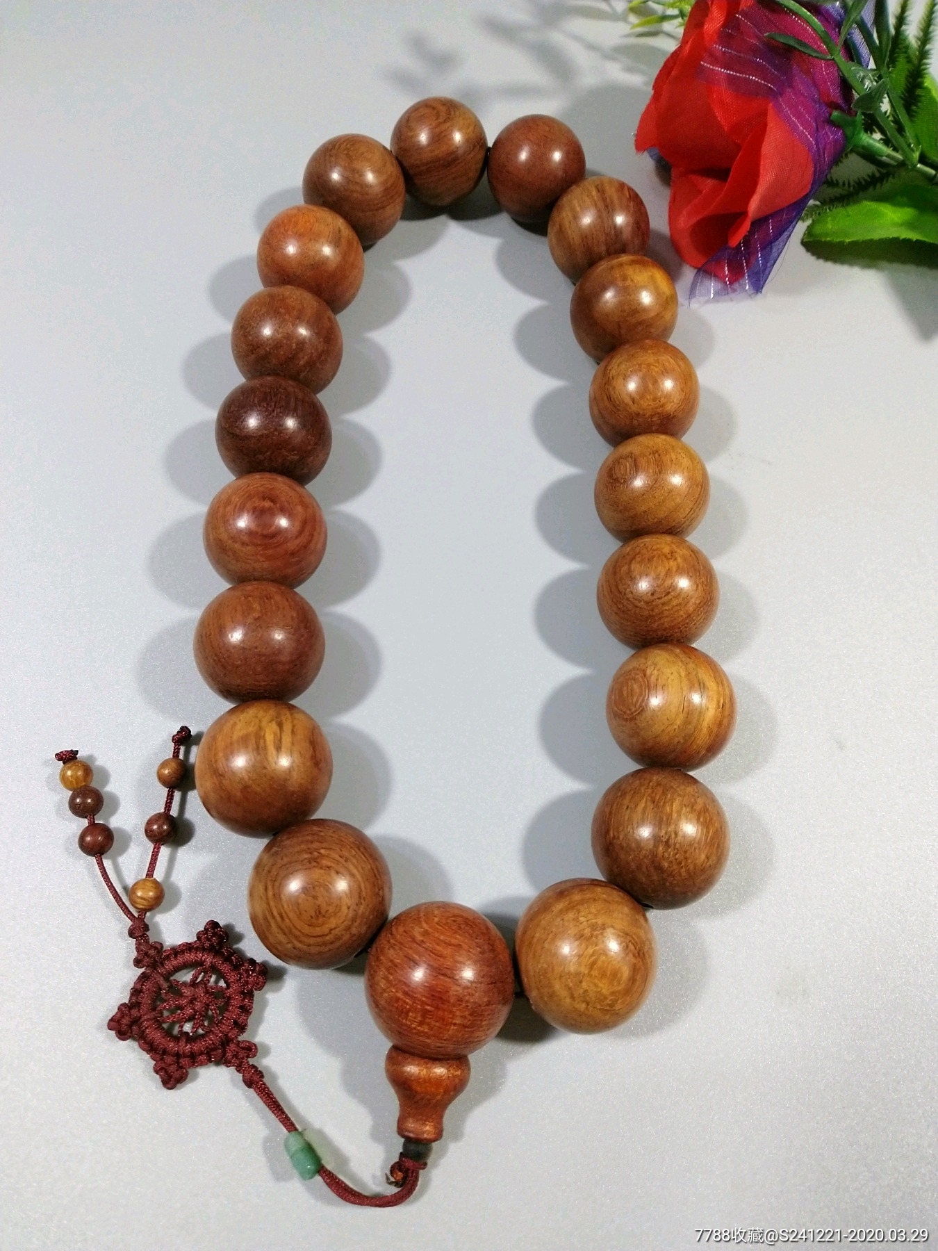 草花梨珠串-价格:36元-au22630298-其他手串/佛珠 -加价-7788收藏