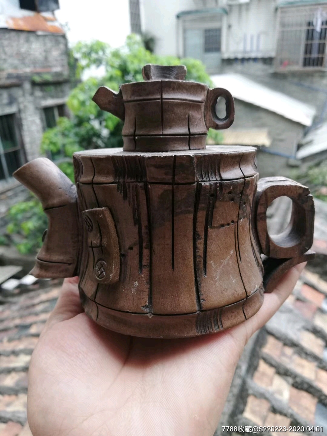 石头茶壶一把