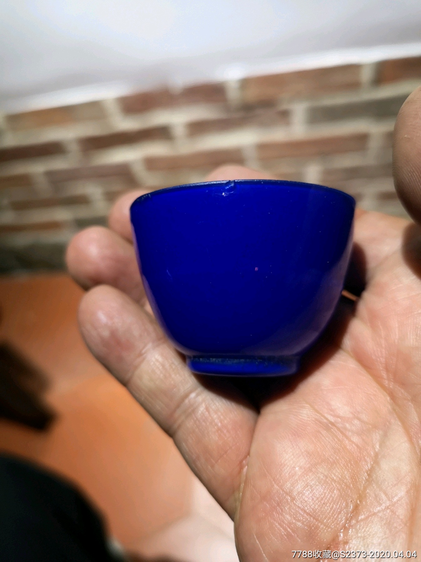 民國藍(lán)料迷你酒杯_價格120元【特級鬲123】_第4張_