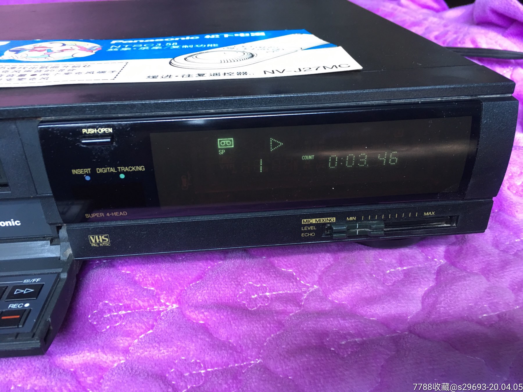 松下j27-录像机/影碟机-7788收藏