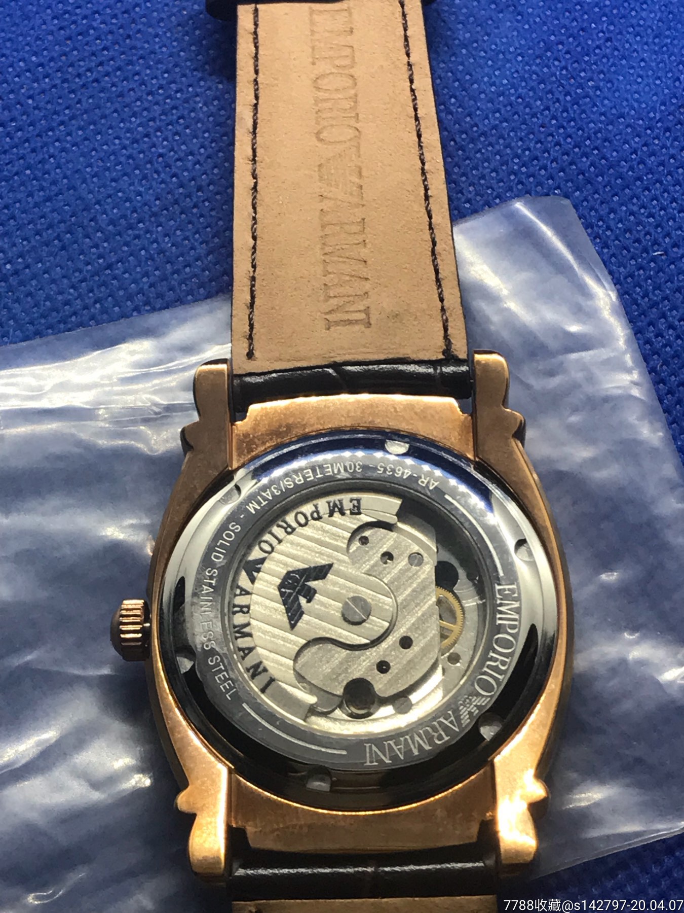 全新阿玛尼精磨机芯自动机械大表,表径连把头47mm,走时正常-手表/腕表