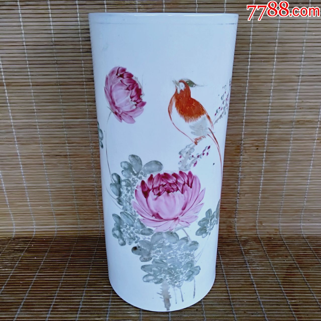 首页 拍卖 彩绘瓷/彩瓷 >> 民国粉彩花鸟帽筒_价格310元