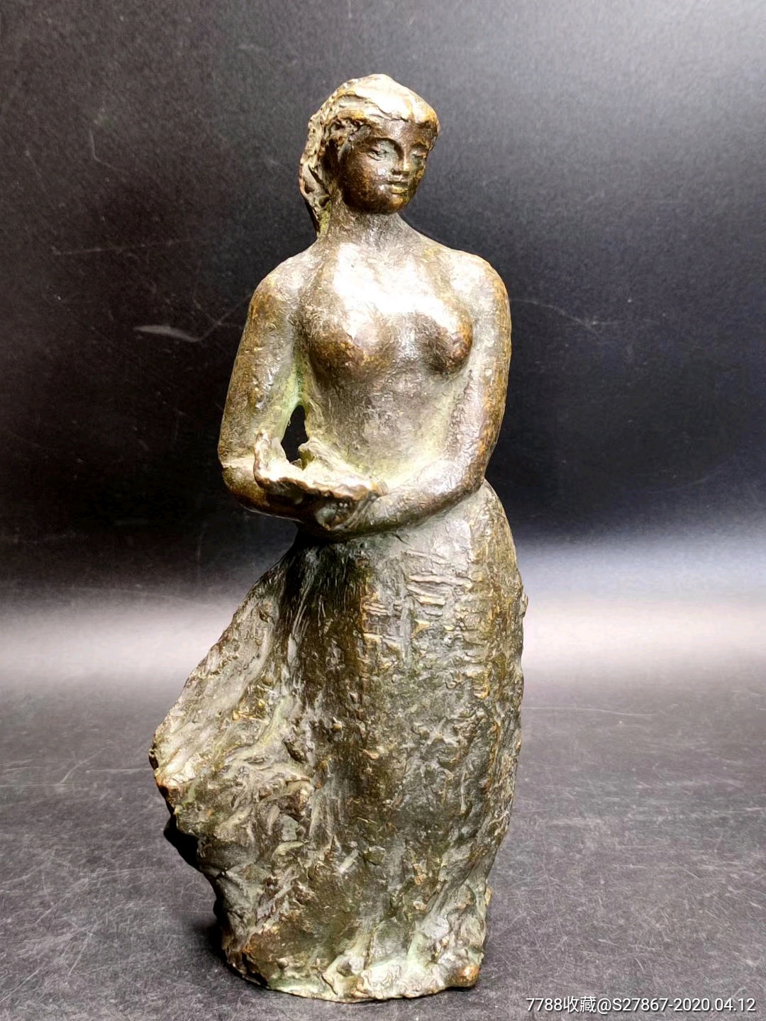 民国或解放初,美女雕塑_铜像/铜佛像_玄龙集藏苑【7788收藏__收藏热线