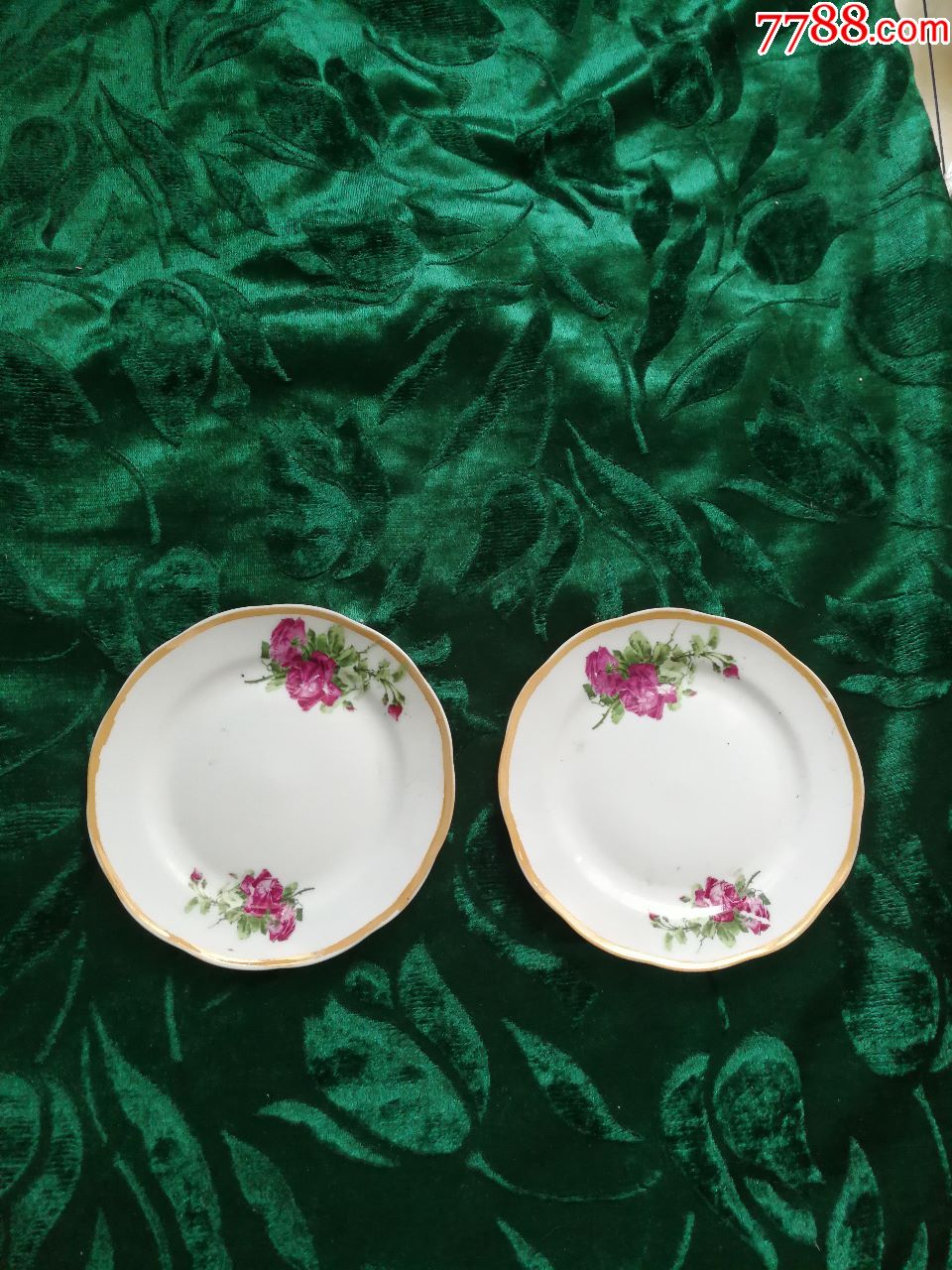 两个六十年代醴陵盘子-彩绘瓷/彩瓷-7788陶瓷