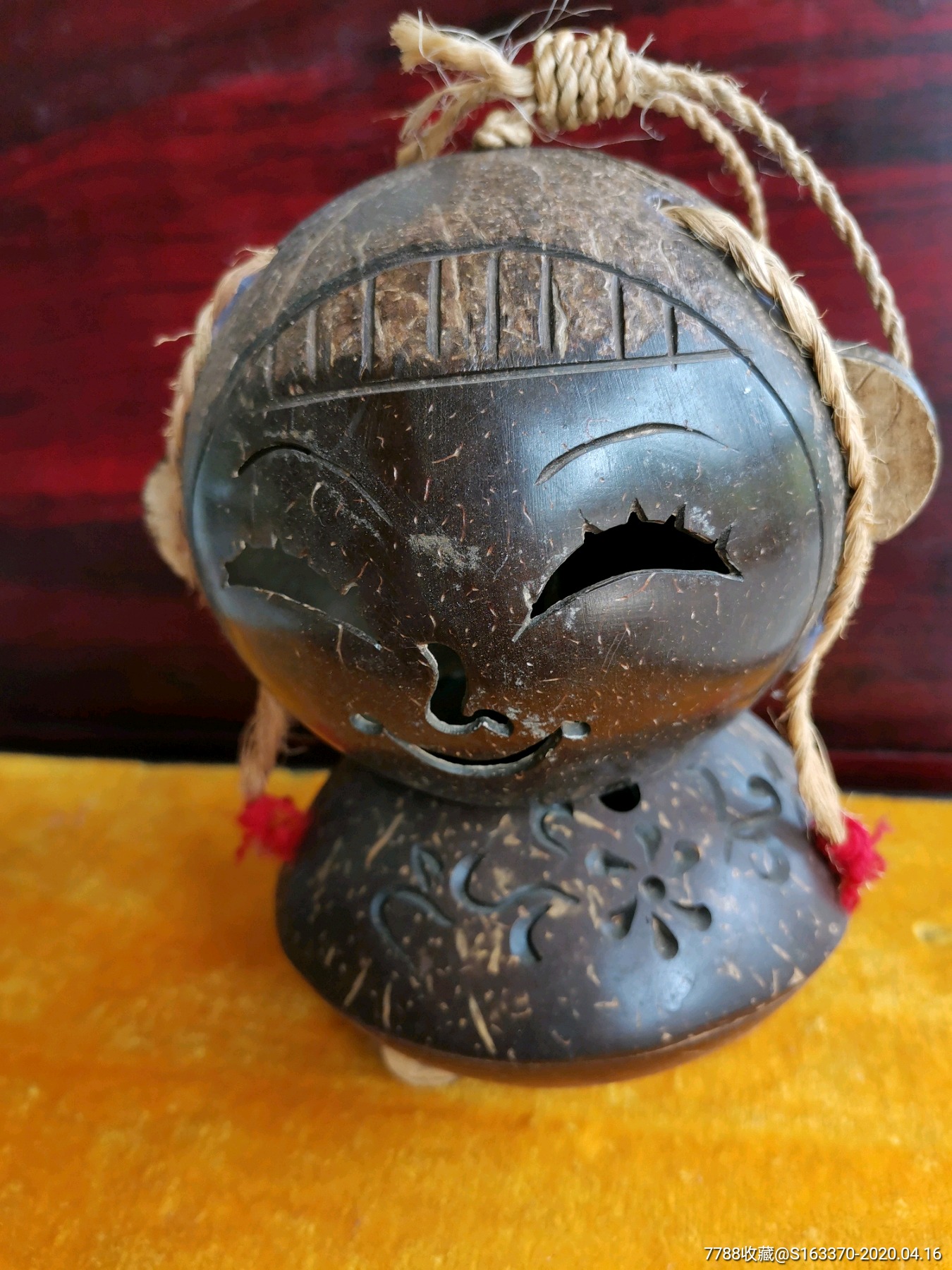 椰壳工艺品娃娃摆件