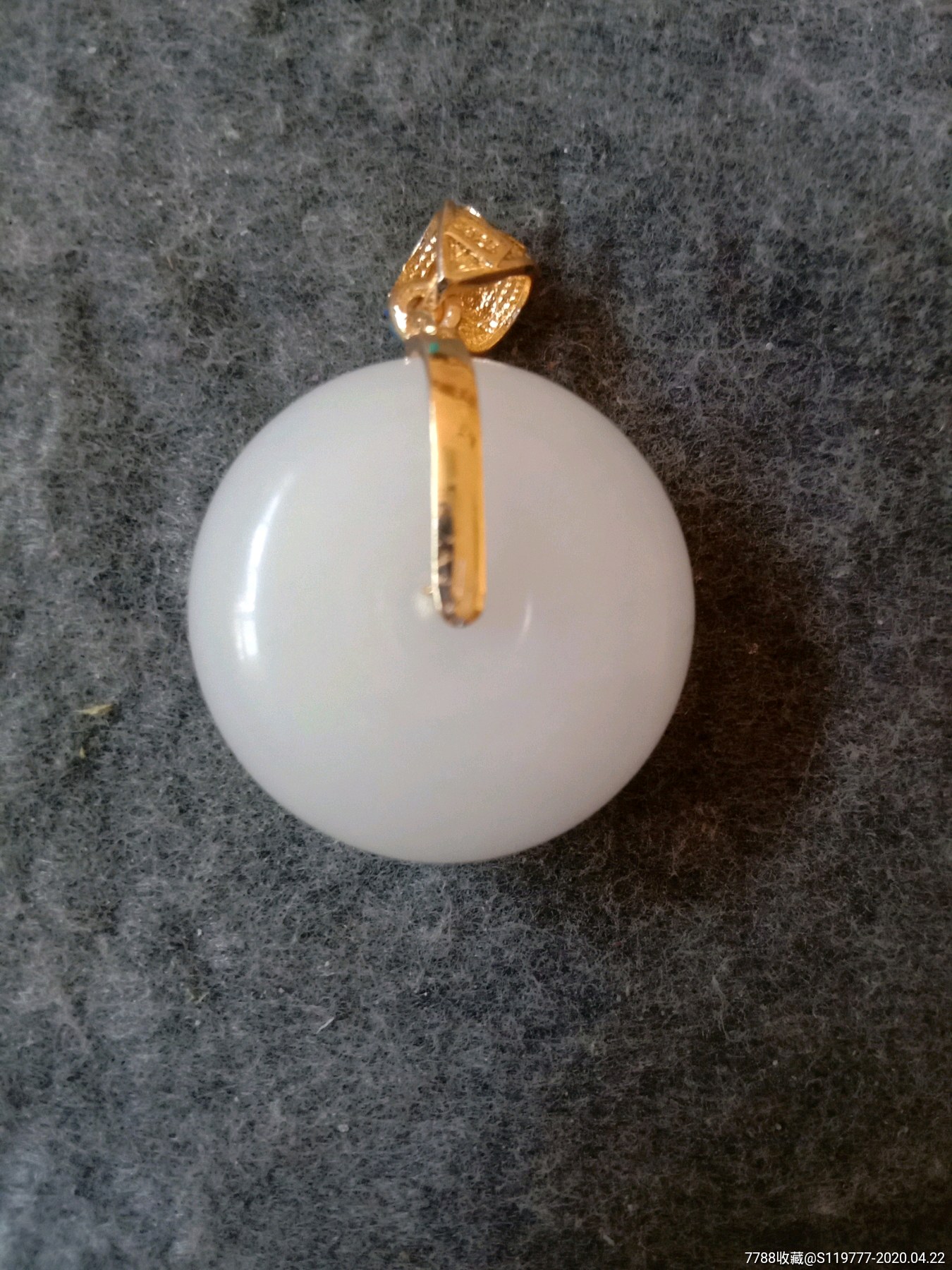 金丝玉羊脂白平安扣