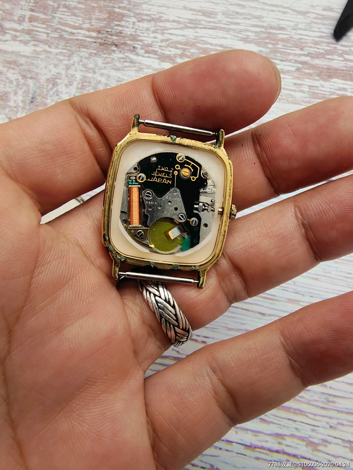 精工7431机芯古董石英男表