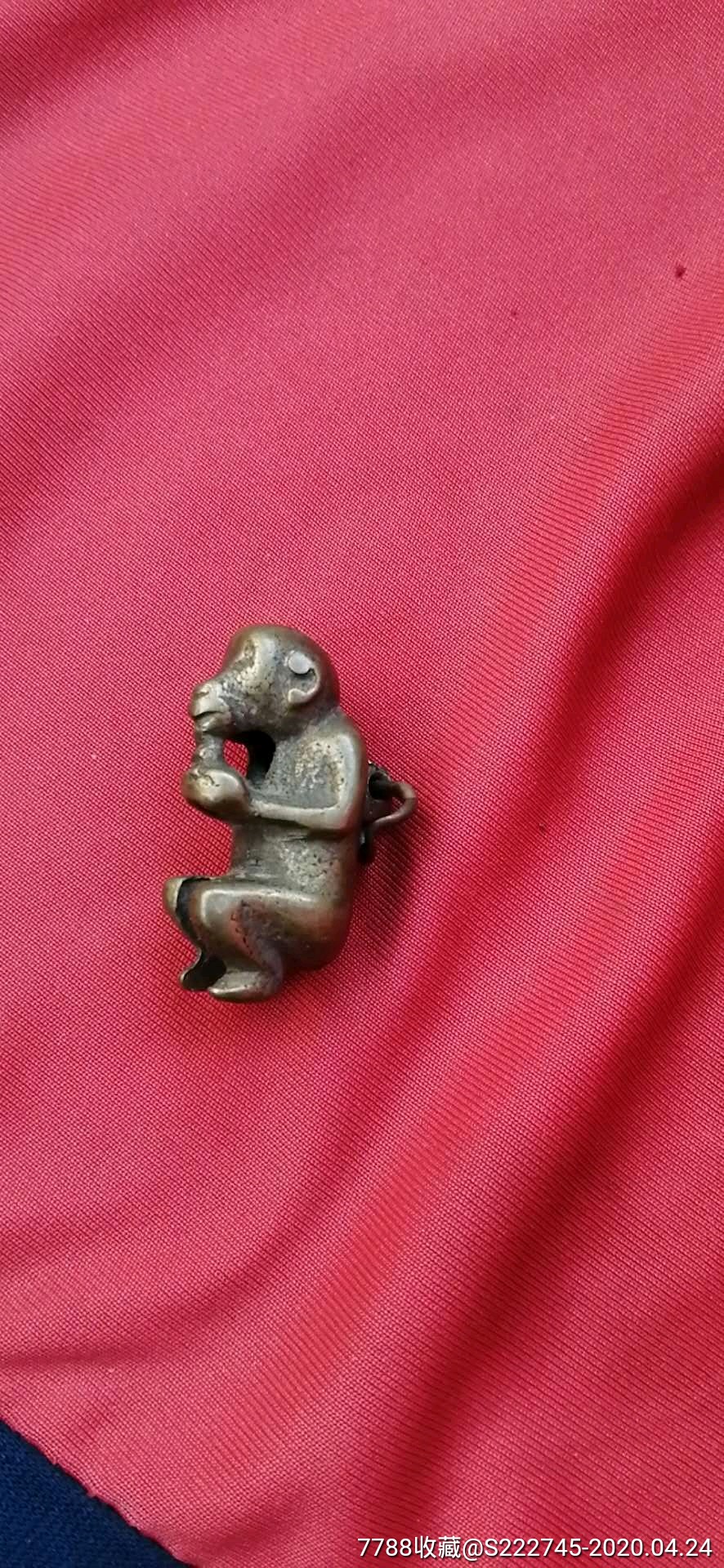 明代的实心铜猴