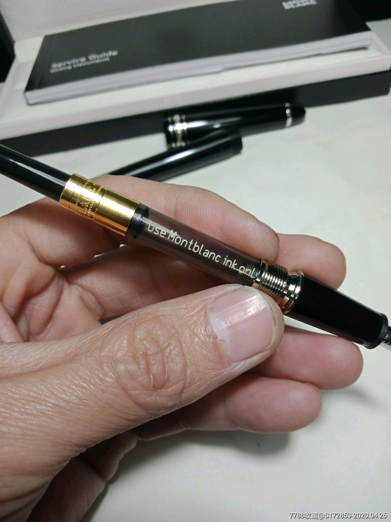 万宝龙钢笔,au585笔尖.