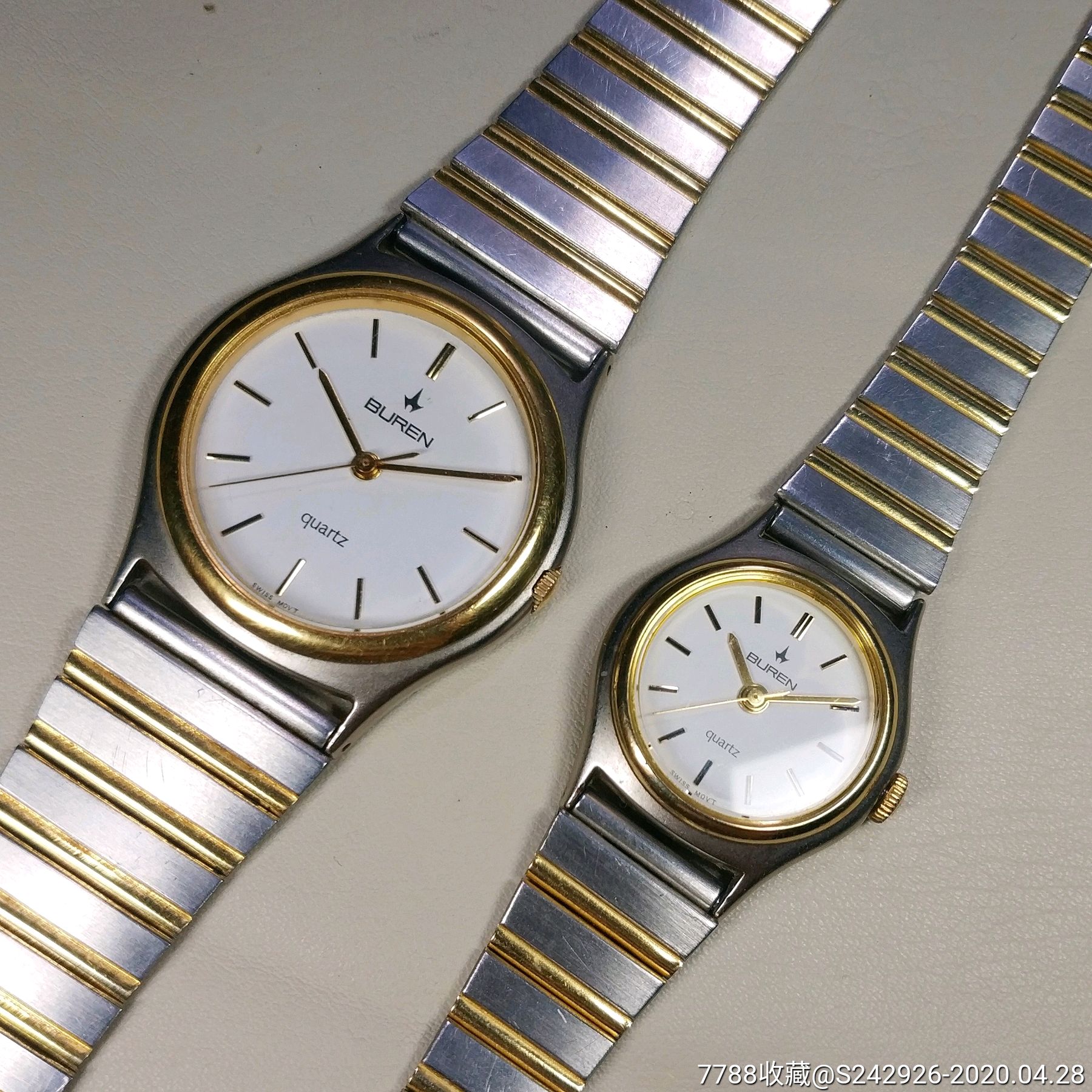 瑞士宝玲buren手表情侣对表