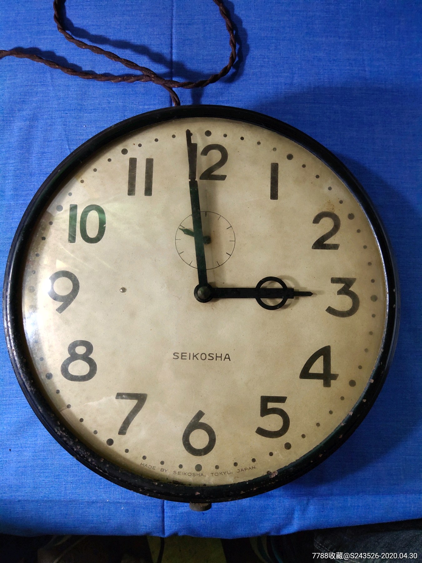 日本进口电钟挂钟-挂钟-7788钟表收藏