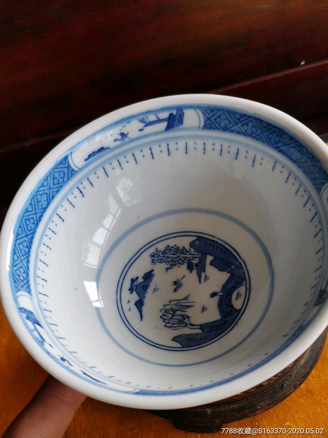 八十年代全新未用青花瓷碗