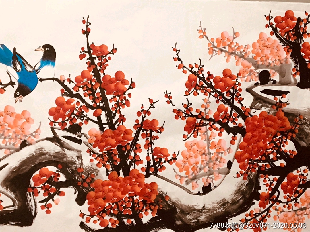 喜上眉梢-花鸟国画原作-7788收藏__收藏热线