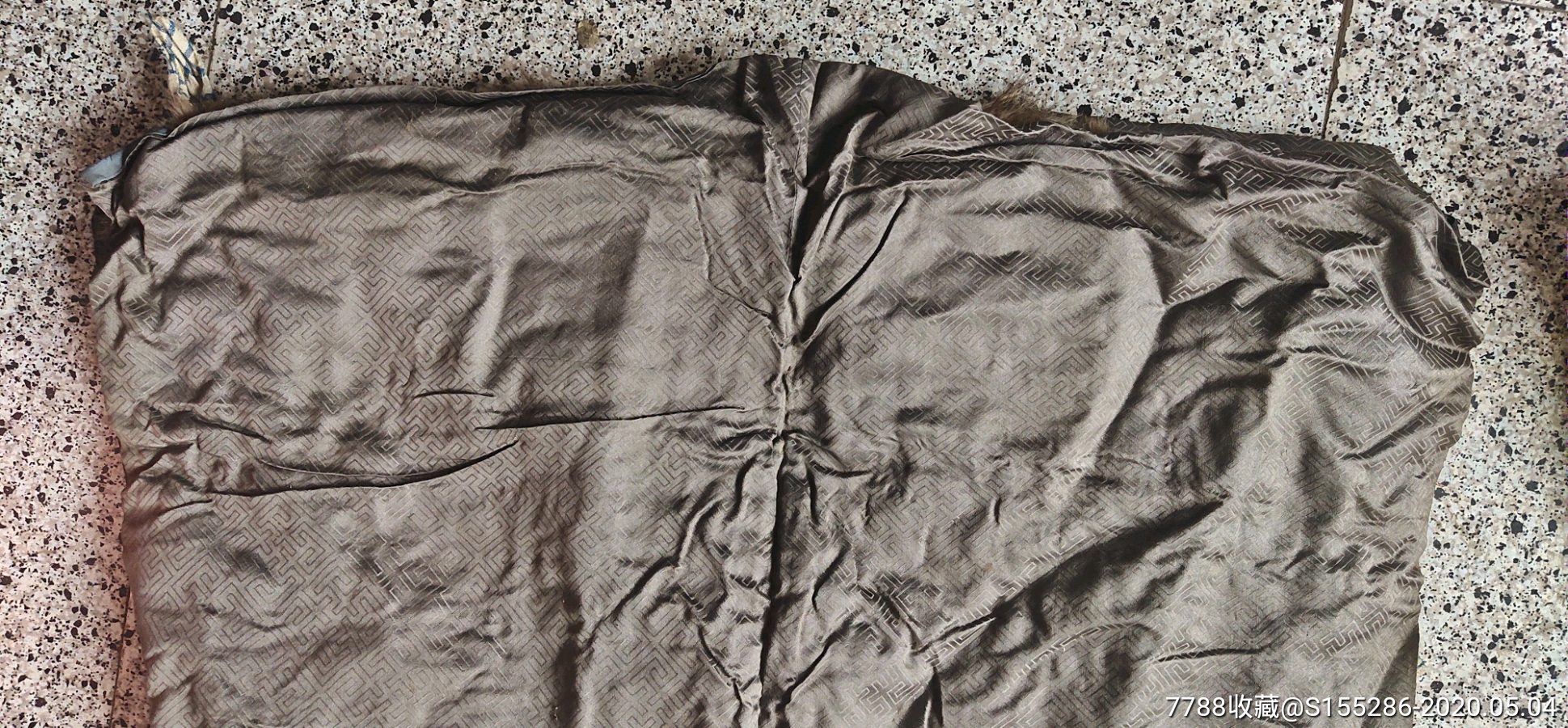 晚清民国地主穿的棉质长袍,外面缎面,里面羊毛的的_旗装/马褂_茅草