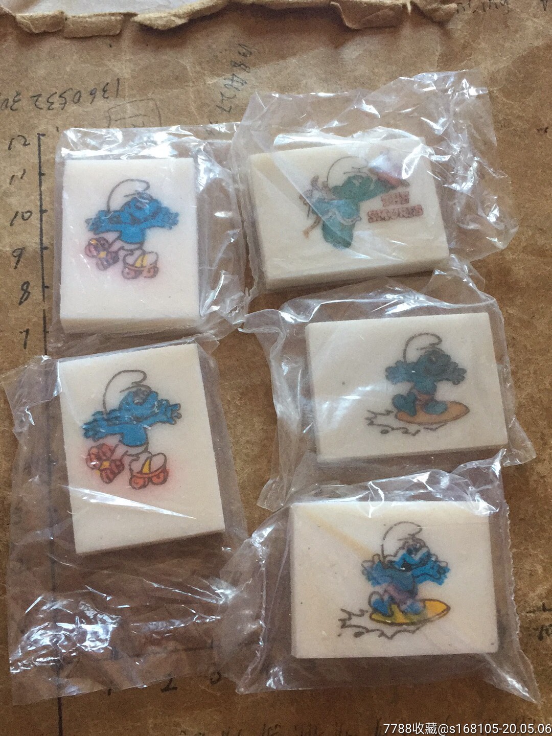 蓝精灵5块_橡皮擦/笔擦【天天纸品斋】_第1张