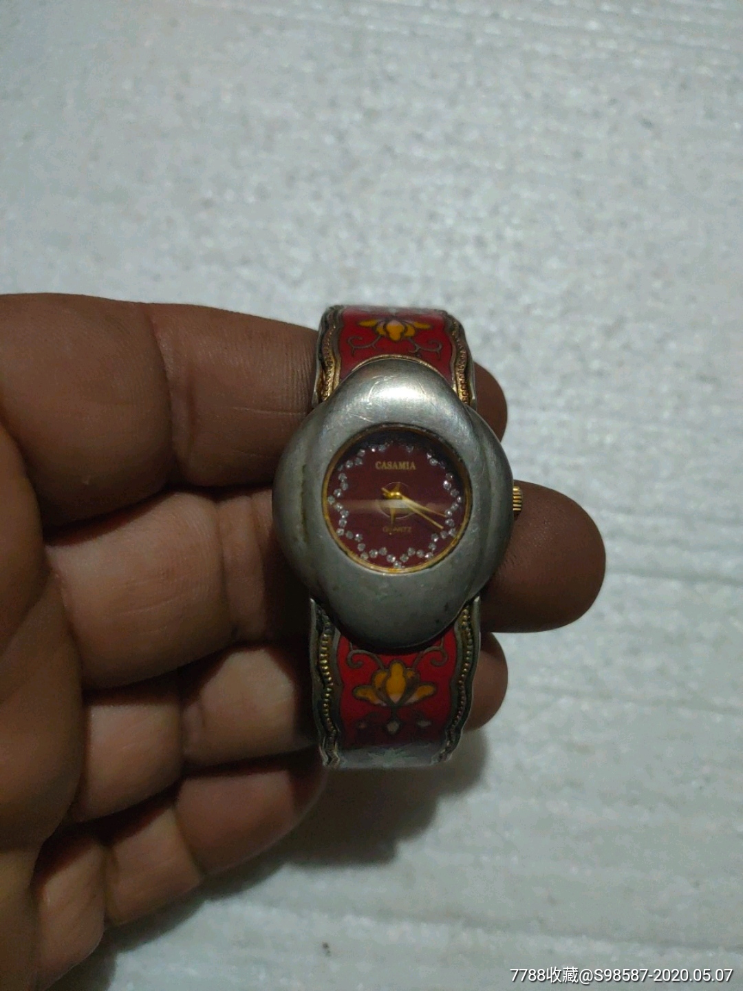 景泰蓝石英女表(走时)_手表/腕表_第1张