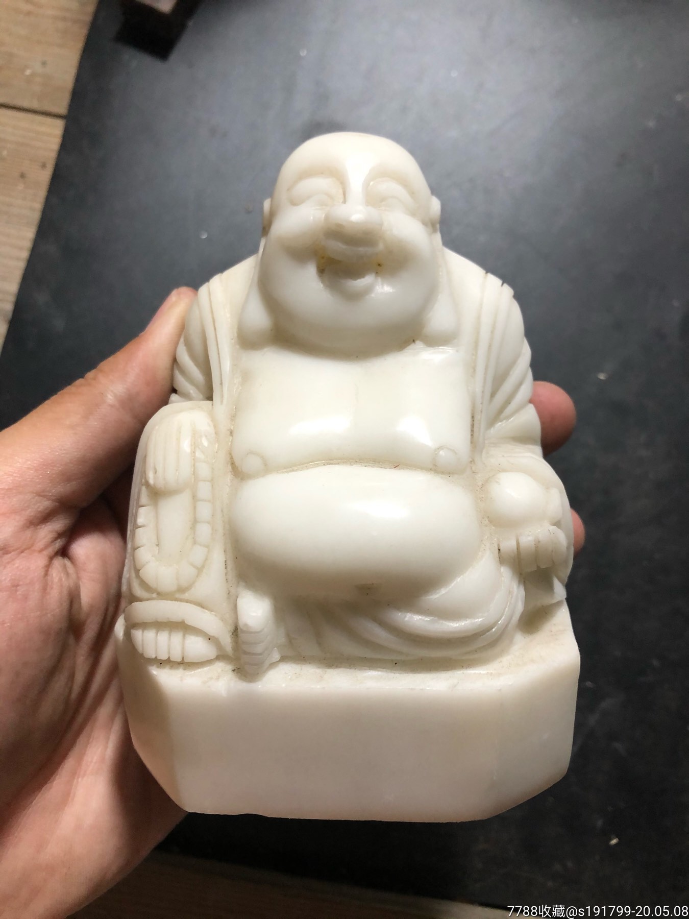 汉白玉佛像,工艺好,品相完整!