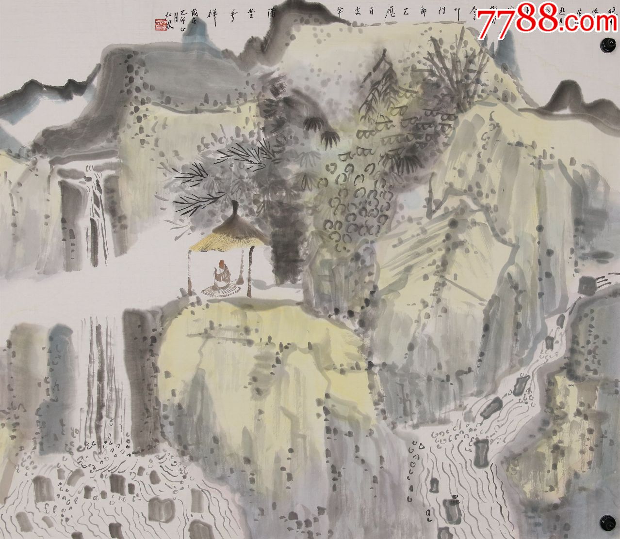 中国美术学院中国画系教授【何加林】山水真迹