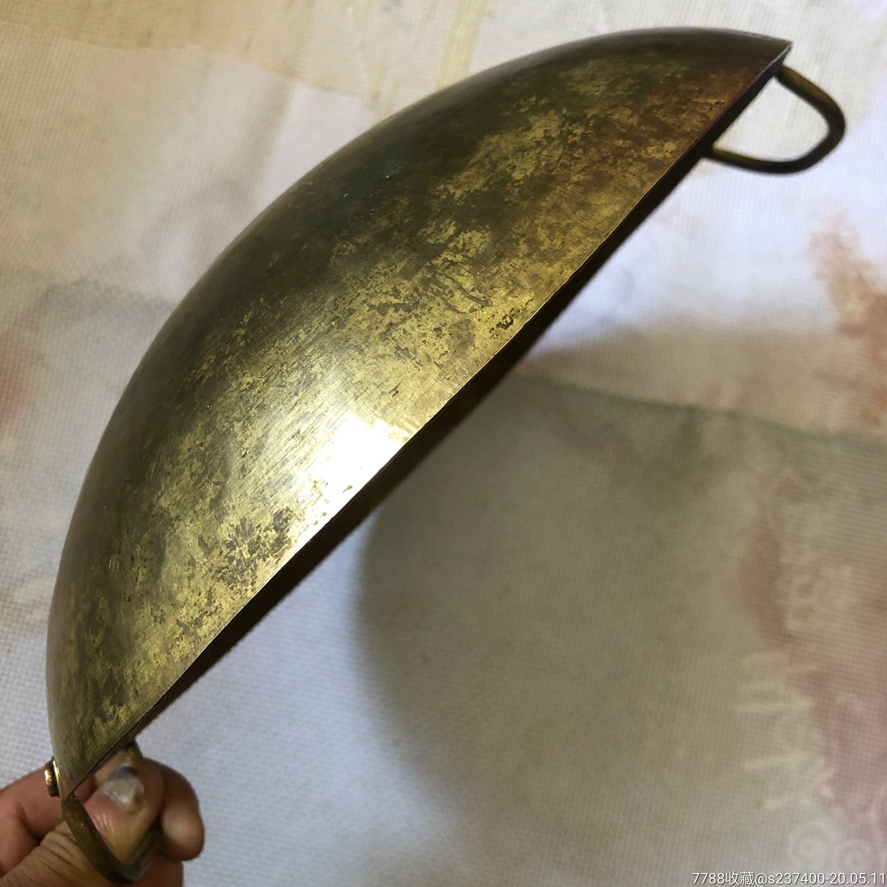 小铜锅油店用品铜皮冲制小锅子品好家用煲汤涮火锅保真