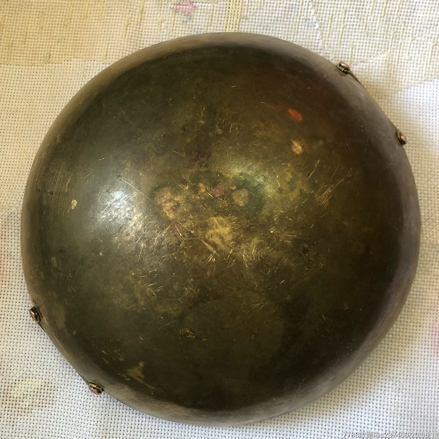 小铜锅油店用品铜皮冲制小锅子品好家用煲汤涮火锅保真