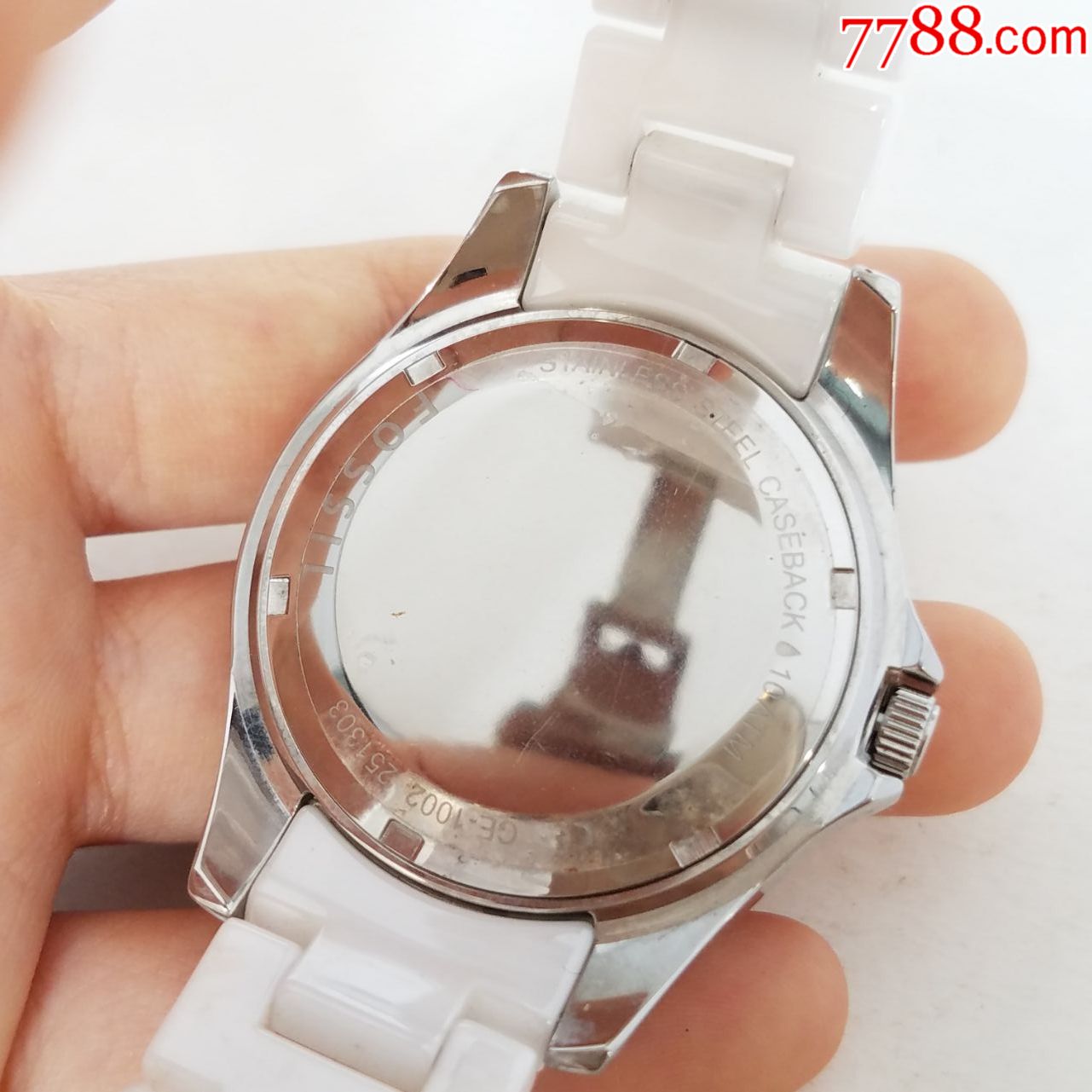 【美国时尚品牌】【全新,美品】化石fossil电子男表【独特陶瓷材质表