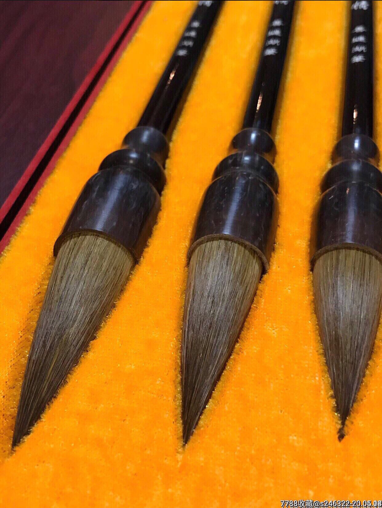 礼盒装"豪情"蒜头大狼毫毛笔三件套规格见尾图